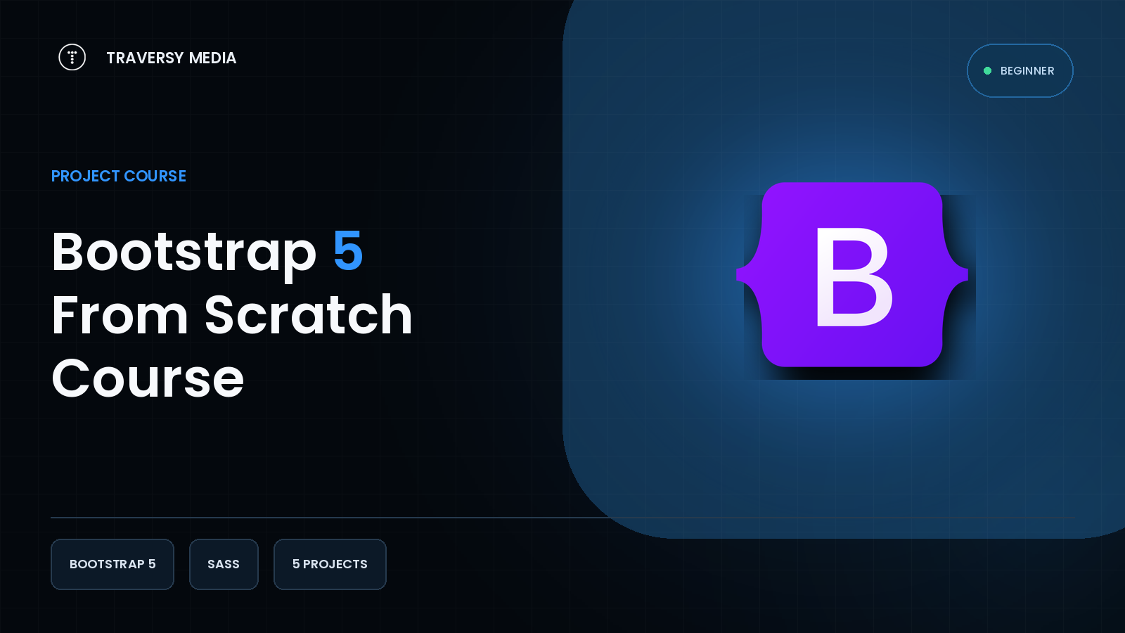 Bootstrap 5 From Scratch course cover
