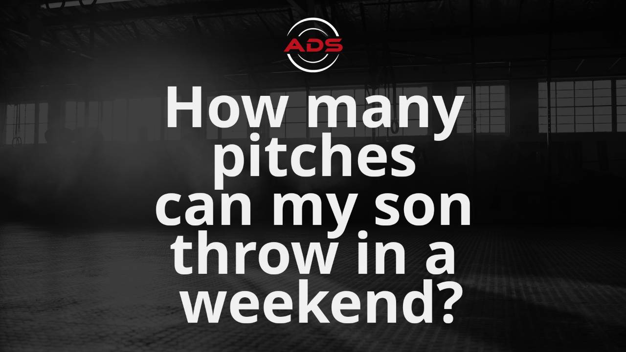 How many pitches can my son throw in a weekend?