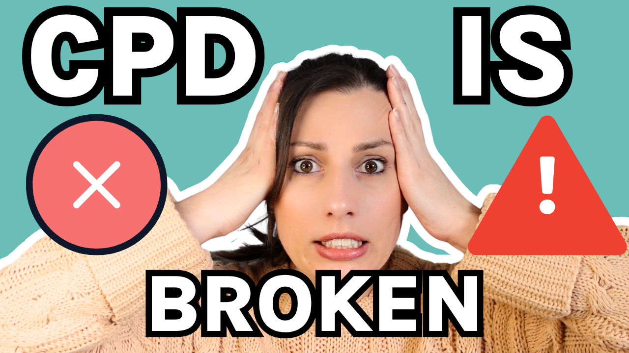 CPD Is Broken - Miss Estruch Stressed With Hands on Head
