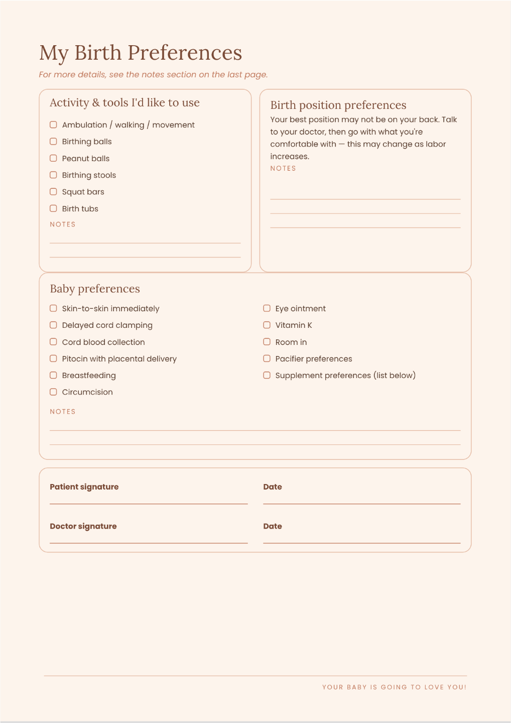 PLACEHOLDER: Nutrition and exercise pages
