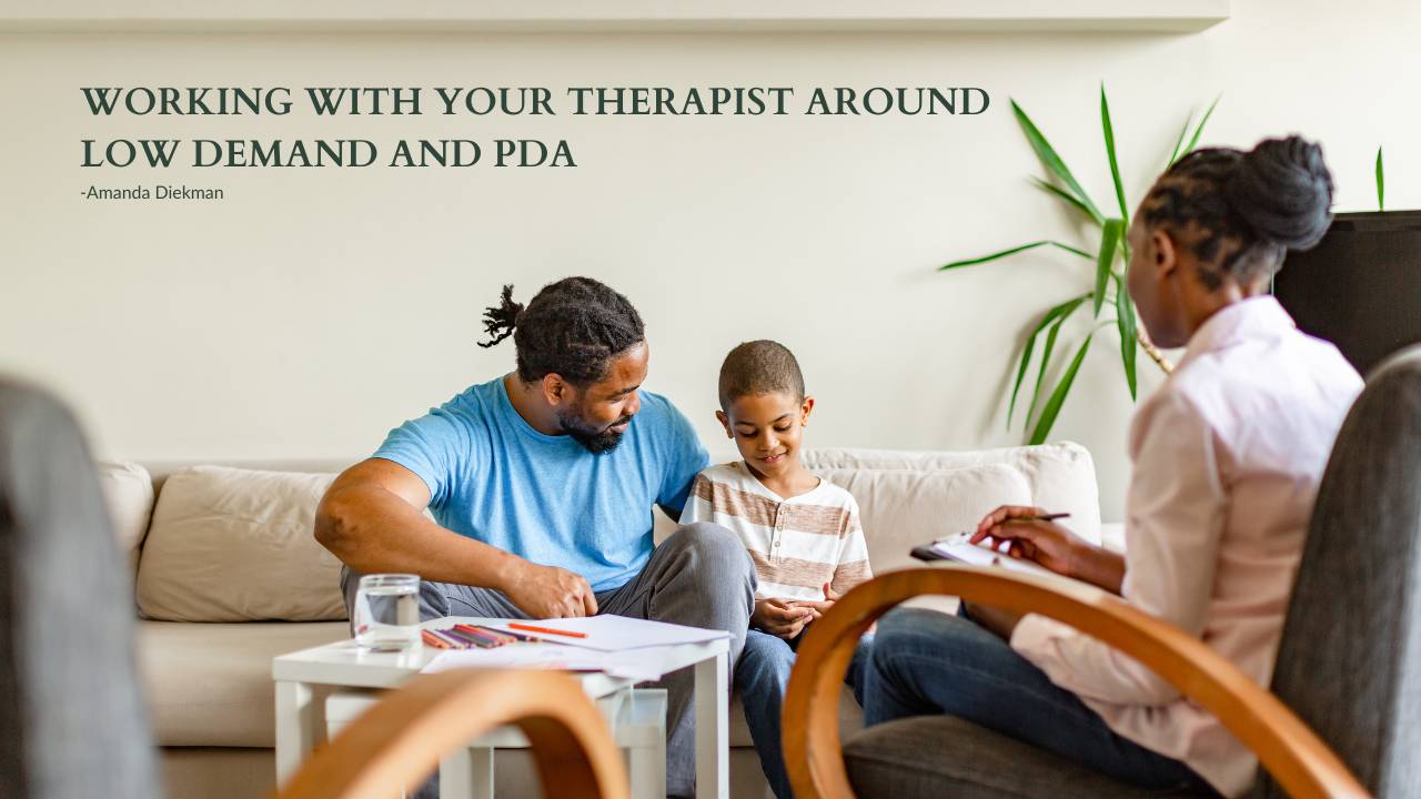 Working with your therapist around low demand and PDA