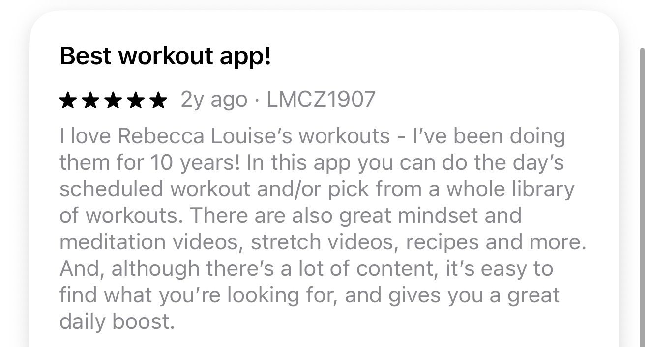 Best workout app — BURN App Store review
