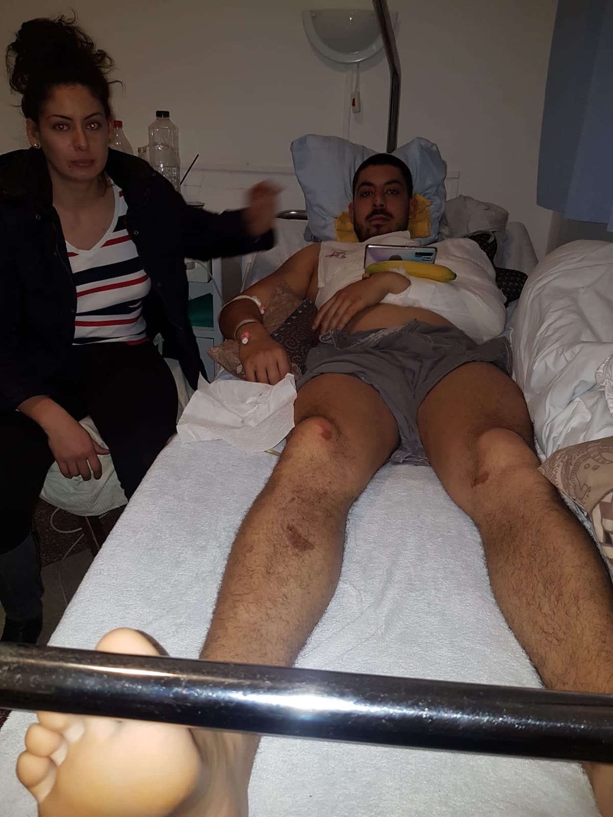 Daniel în spital după accident