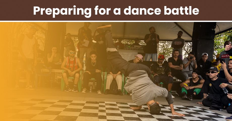 Preparing for a dance battle