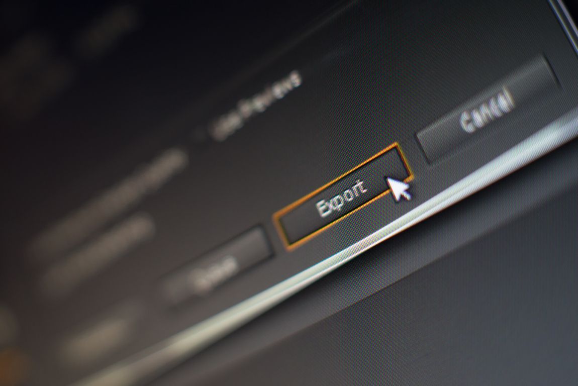 Export settings