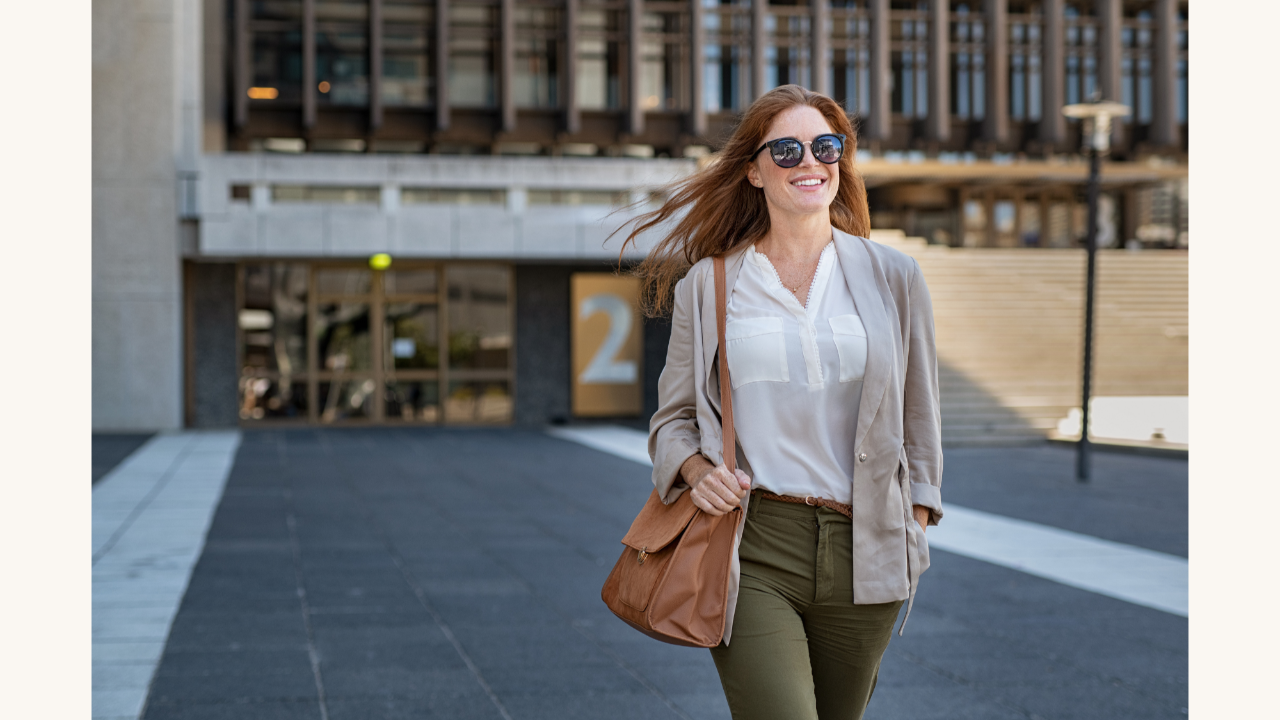 A woman with a deep inner confidence. Carol Braha is a life coach who teaches women how to become confident.