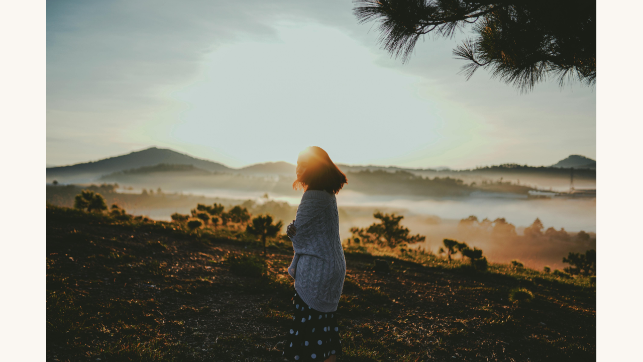 A woman feeling empty, searching for meaning
