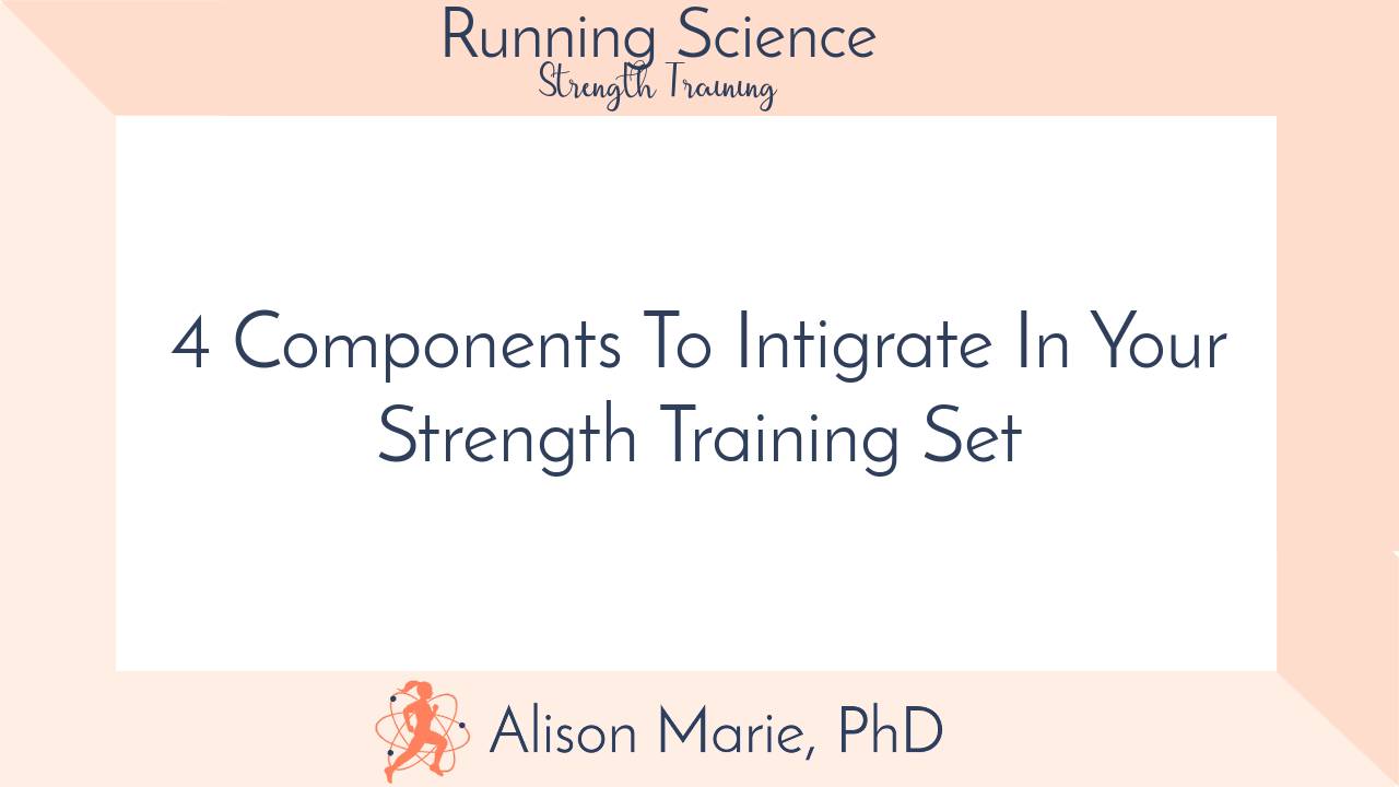 Selecting Program Components For Running Exercise Home Strength Training Program, Featuring 4 Key Exercises