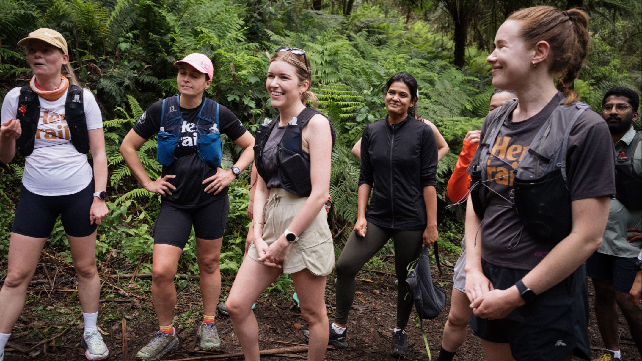 Female trail runner completing a key workout on a mountain trail