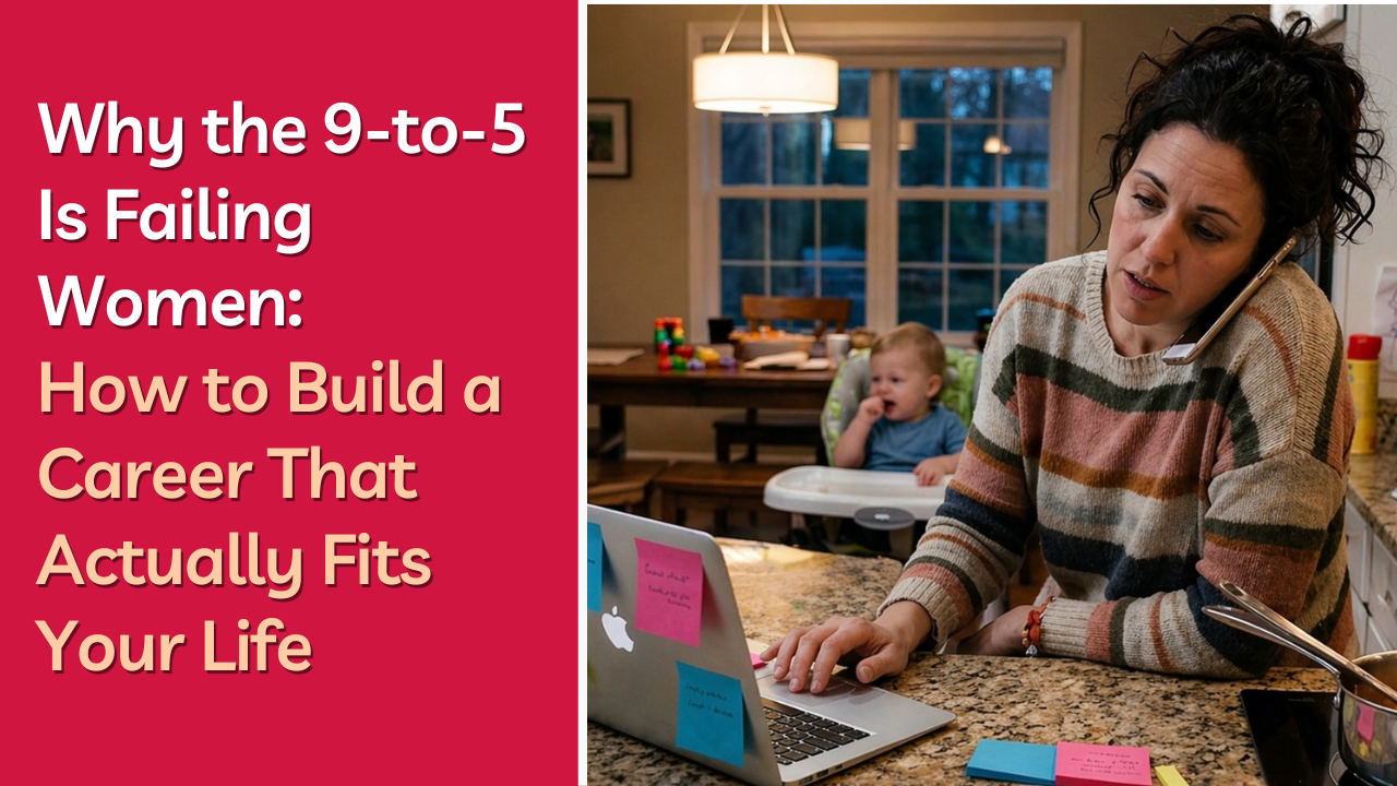 Discover why the traditional 9-to-5 is failing women and learn how to design a career that fits your life. Explore flexible work, burnout recovery, work-life balance, and practical career change strategies to create a more fulfilling and sustainable future.