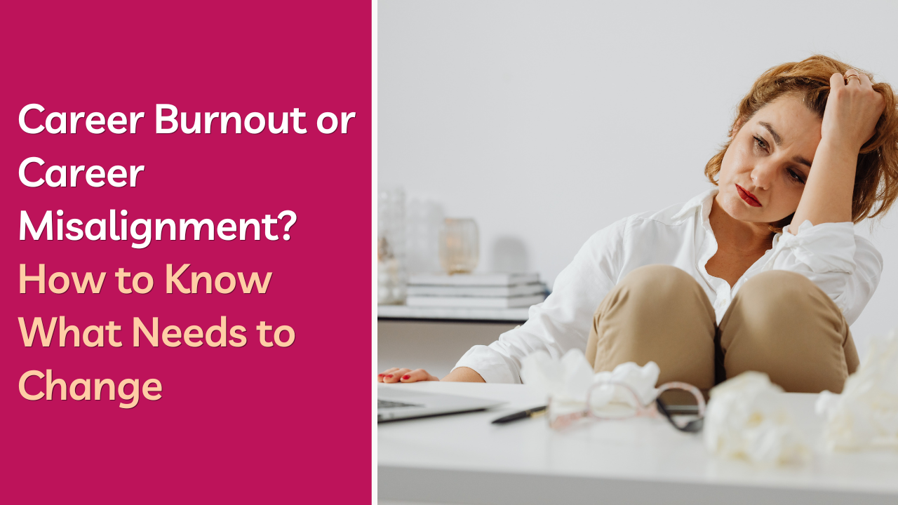 Career burnout or career misalignment? Learn why burnout can trigger an identity crisis, why changing companies may not solve the problem, and how decoding your work patterns can reveal realistic career paths that fit who you are now and help you decide what truly needs to change next. 