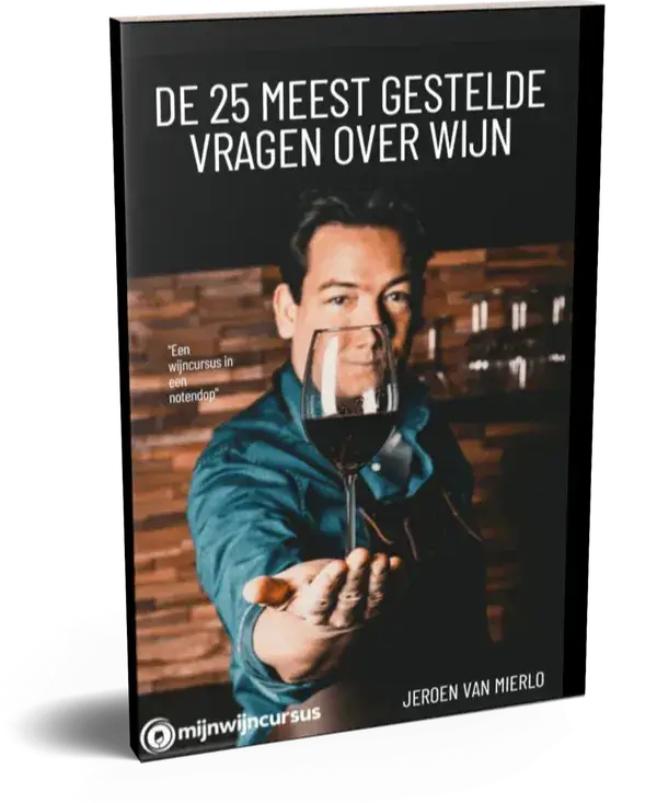 Cover van het gratis e-book 'De 25 meest gestelde vragen over wijn'