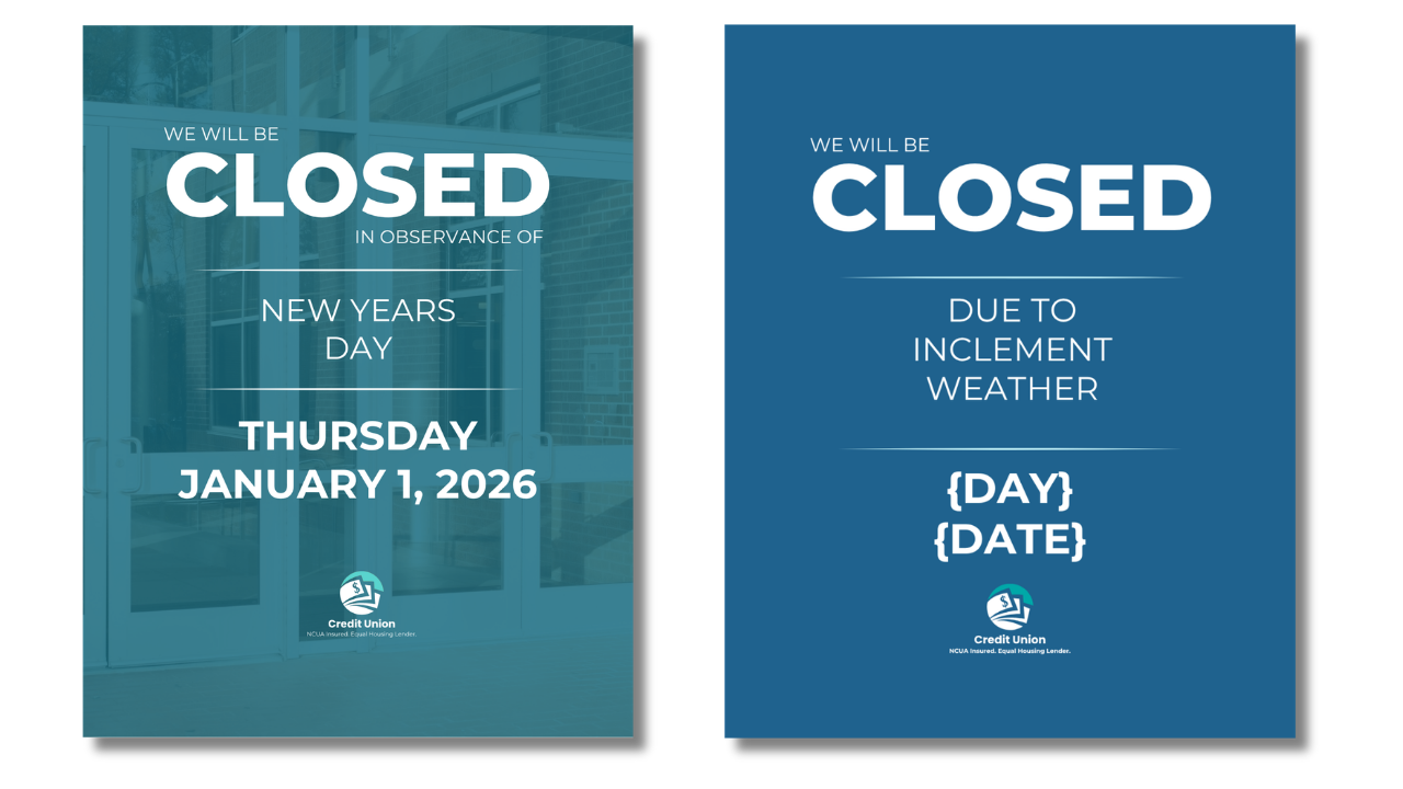 Closing Dates Signage