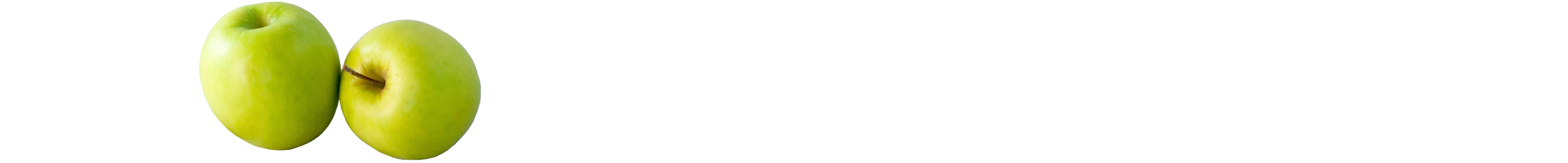 decorative image of two green apples