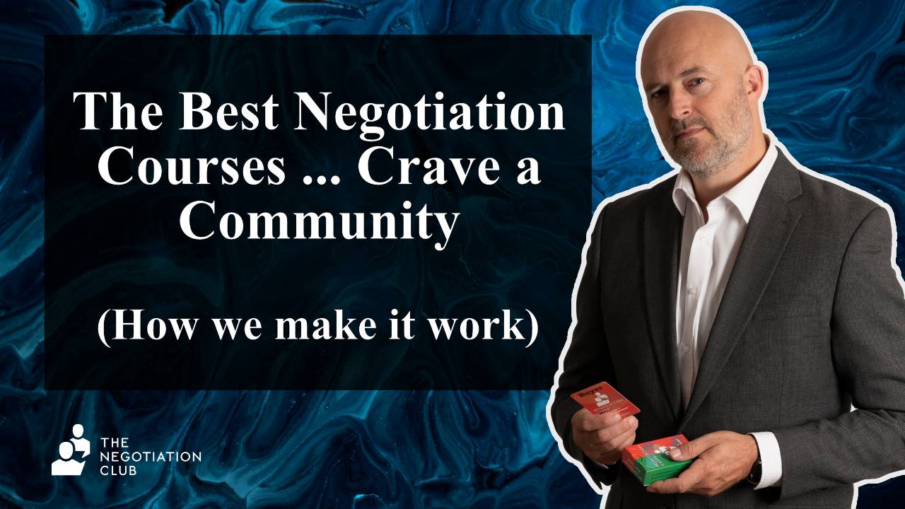 The Best Negotiation Courses Crave a Community