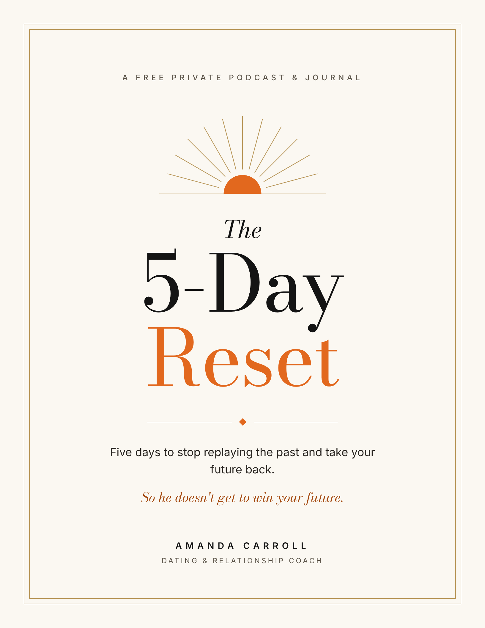 The 5-Day Reset journal cover