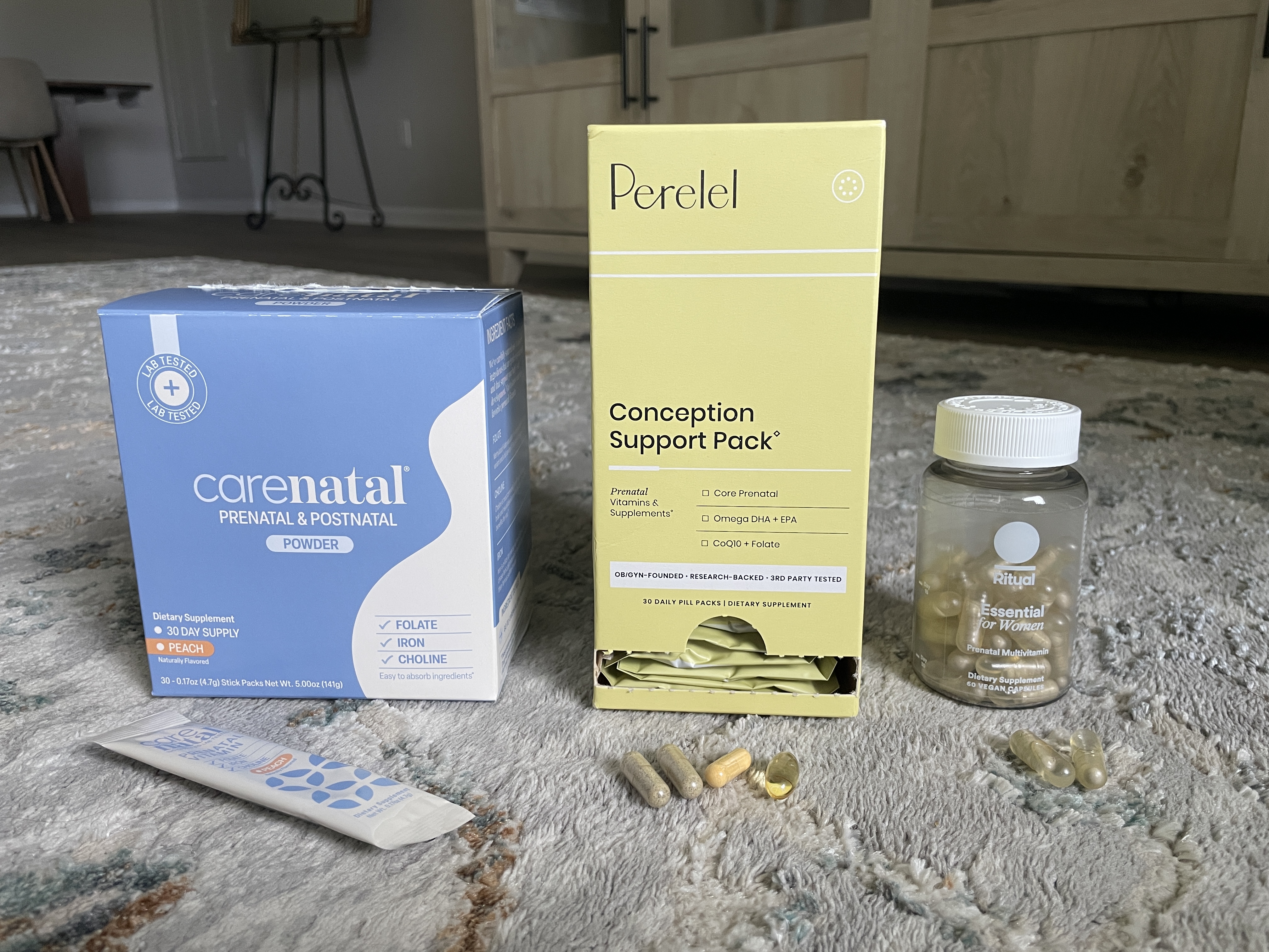 CareNatal, Perelel, and Ritual side by side