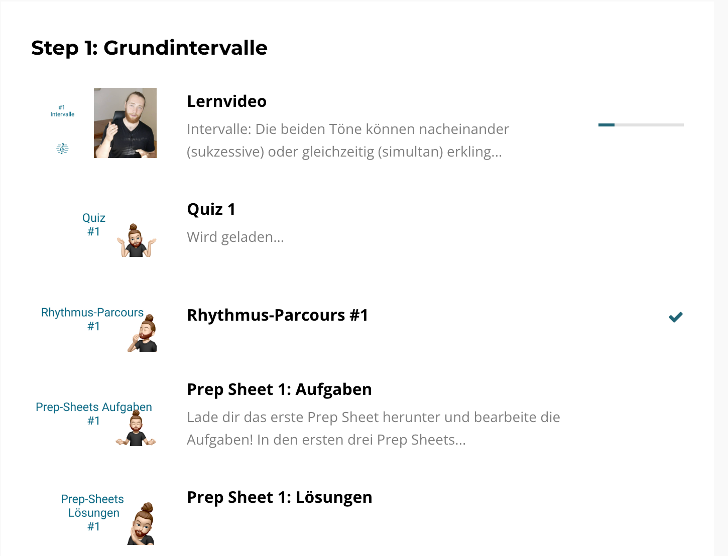 Lernformate vom Online-Kurs zur HfM-Vorbereitung