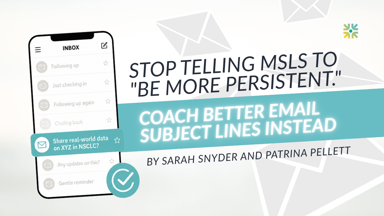Coach MSL Email Subject Lines, Don't Just Say "Be Persistent"