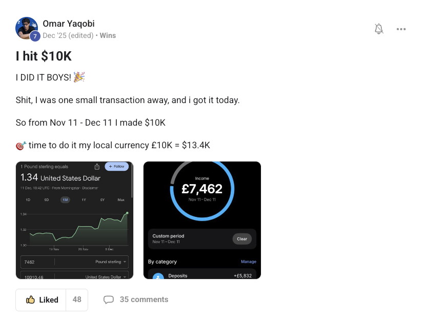 Omar Yaqobi: I hit $10K