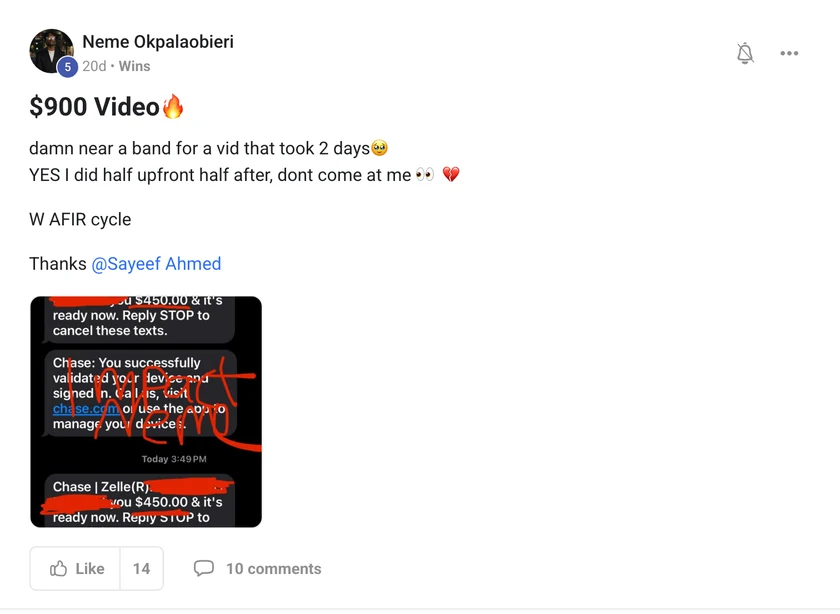 Neme Okpalaobieri: $900 video