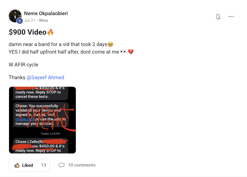 Neme Okpalaobieri: $900 video