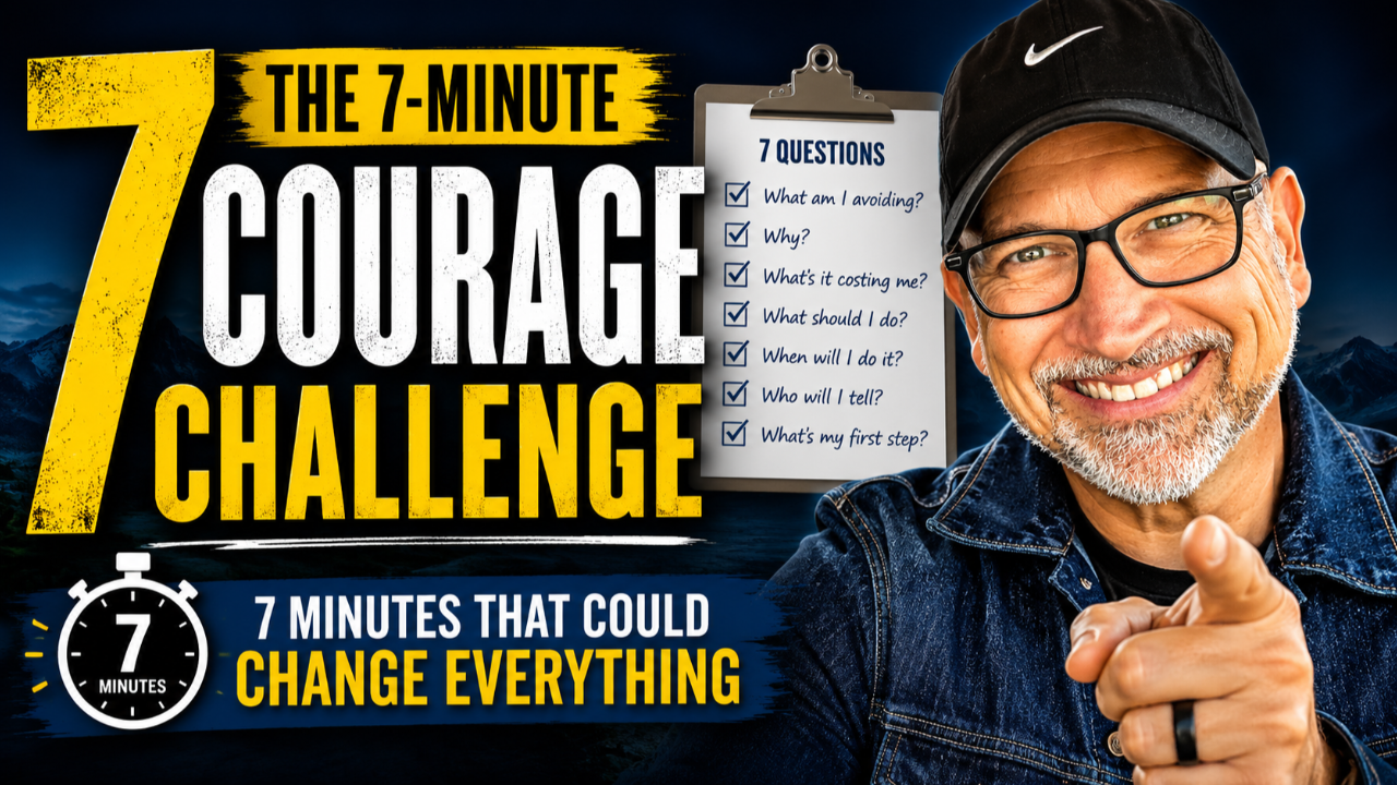 Leadership blog graphic featuring Gabe Kolstad encouraging leaders to overcome avoidance by answering seven questions that build courage.
