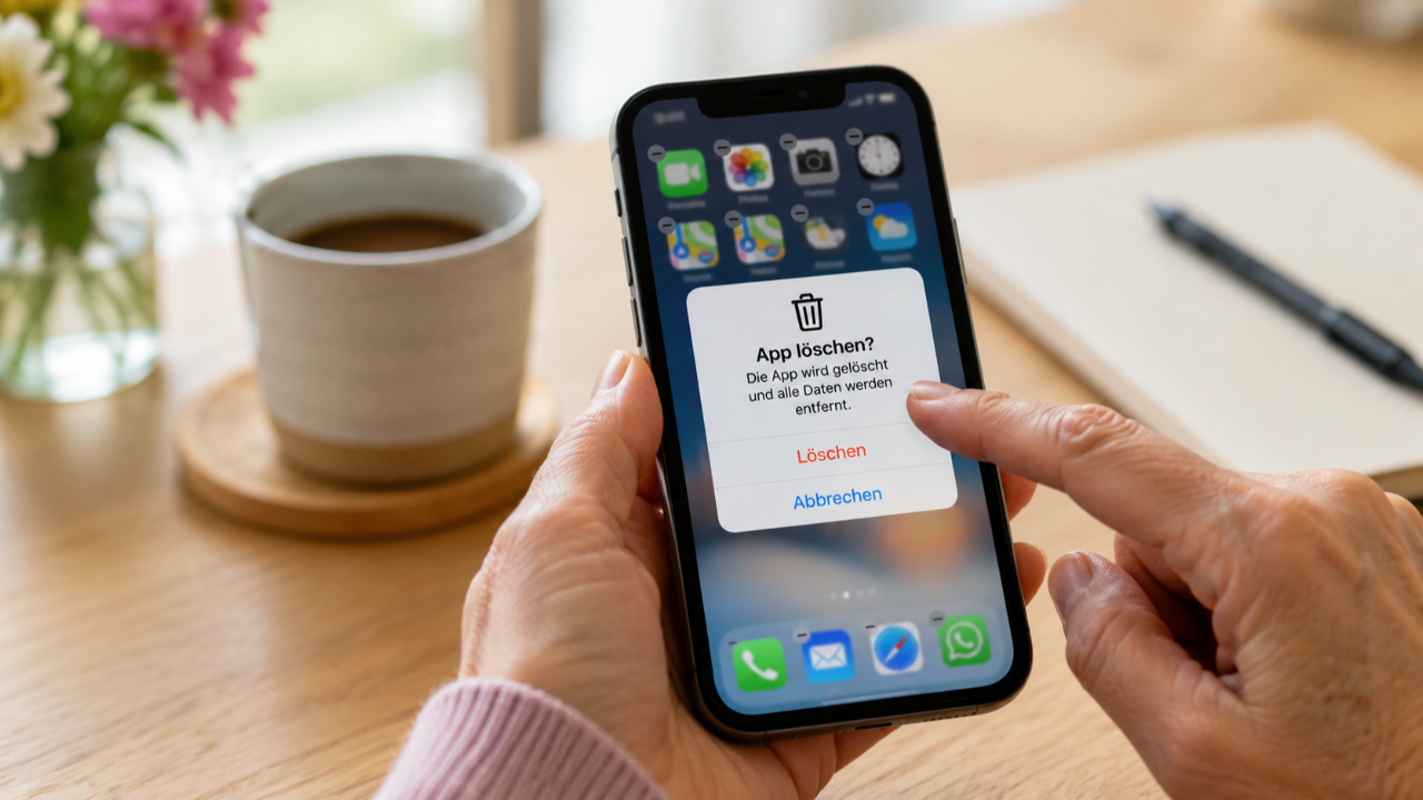 Handy Speicher voll - App löschen