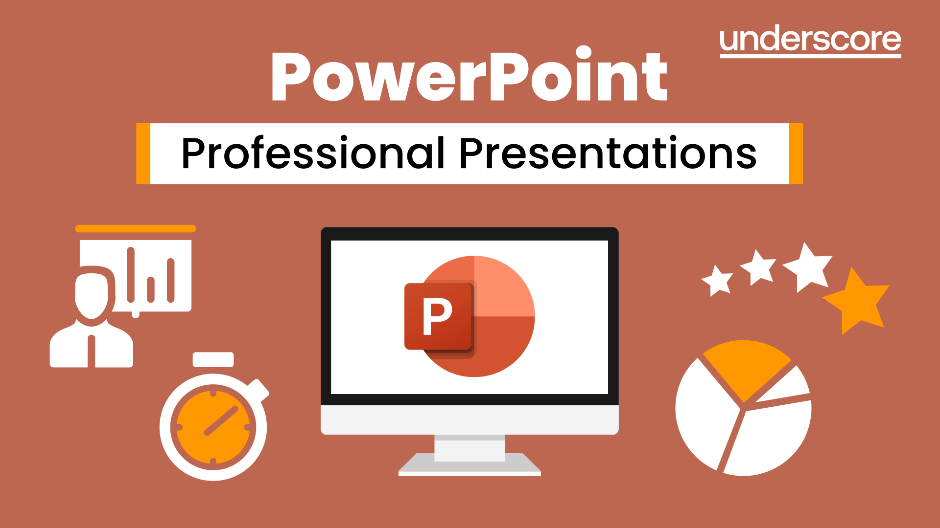 Microsoft PowerPoint training course hero image – Create professional, engaging slide presentations.
