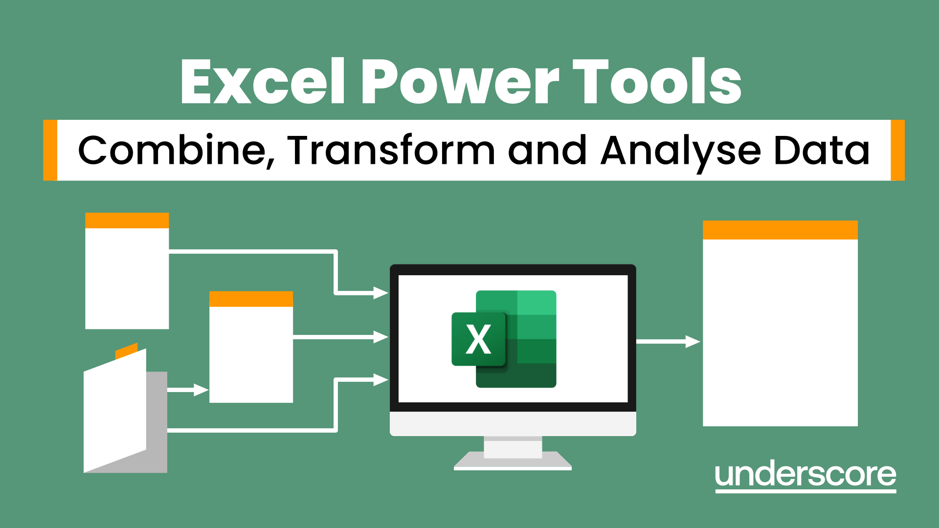 Excel Power Tools training course – Combine, transform and analyse data using Power Query and Power Pivot.