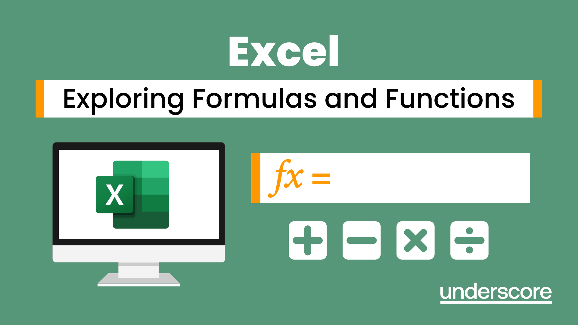 Excel Exploring Formulas and Functions training course – Build confidence using essential Excel functions.