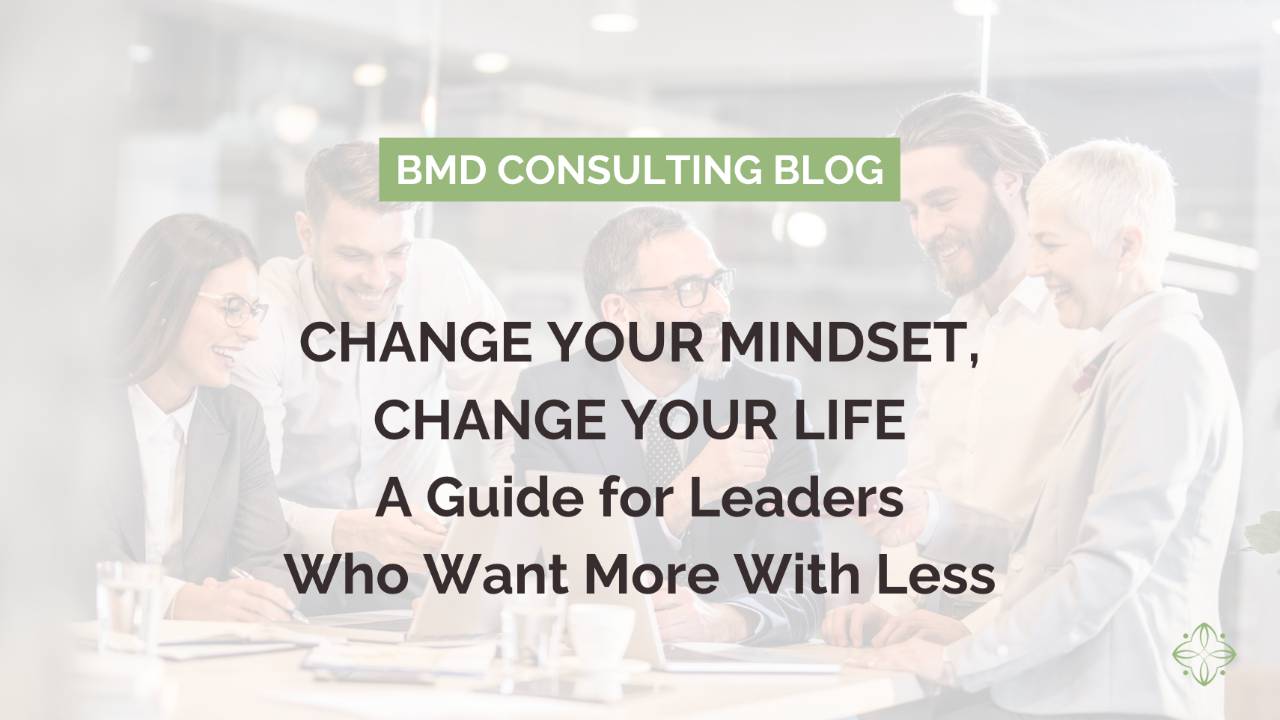 Change Your Mindset, Change Your Life: A Guide for Leaders Who Want More With Less