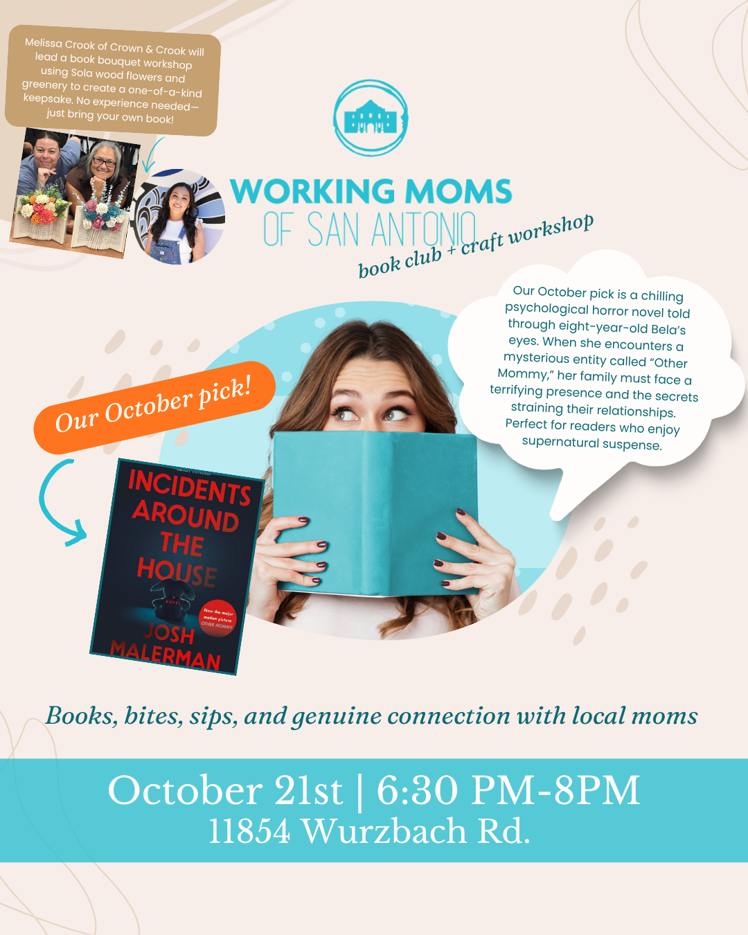 Working Moms, Working Moms of San Antonio, Working Mothers, Moms, Mothers, Moms in Business San Antonio, San Antonio, Texas, book club, Moms Book Club