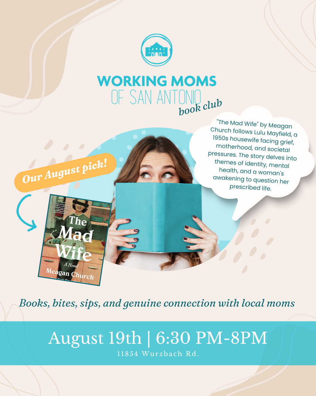 Working Moms, Working Moms of San Antonio, Working Mothers, Moms, Mothers, Moms in Business San Antonio, San Antonio, Texas, book club, Moms Book Club