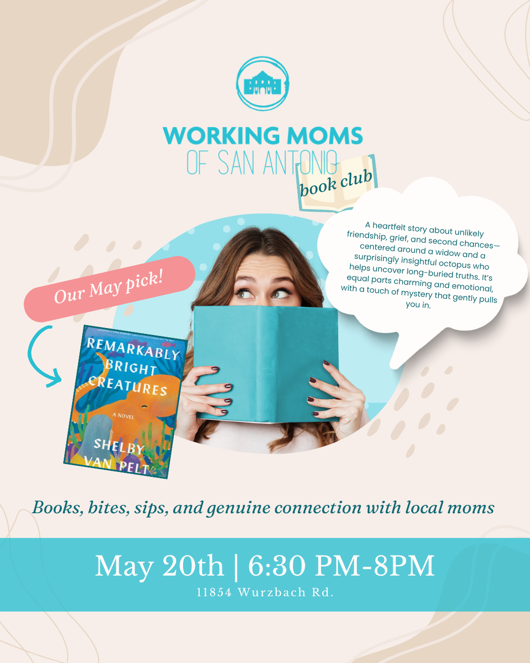 Working Moms, Working Moms of San Antonio, Working Mothers, Moms, Mothers, Moms in Business San Antonio, San Antonio, Texas, book club, Moms Book Club