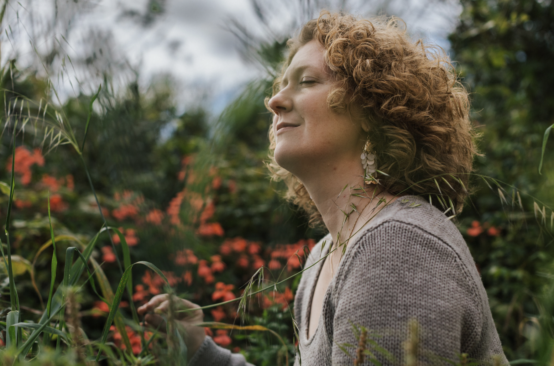 Lisa Rombach-Duarte in the garden