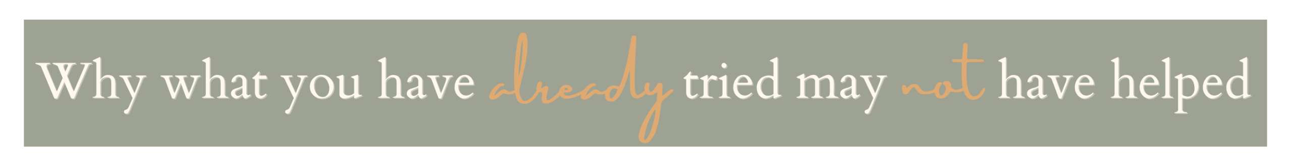 Woman standing at the ocean at sunset with text describing the experience of a busy mind that won't switch off even when the body is still