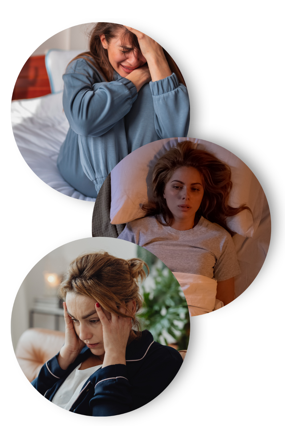 Women experiencing stress, anxiety, overwhelm and burnout, relating to the mental load of daily life