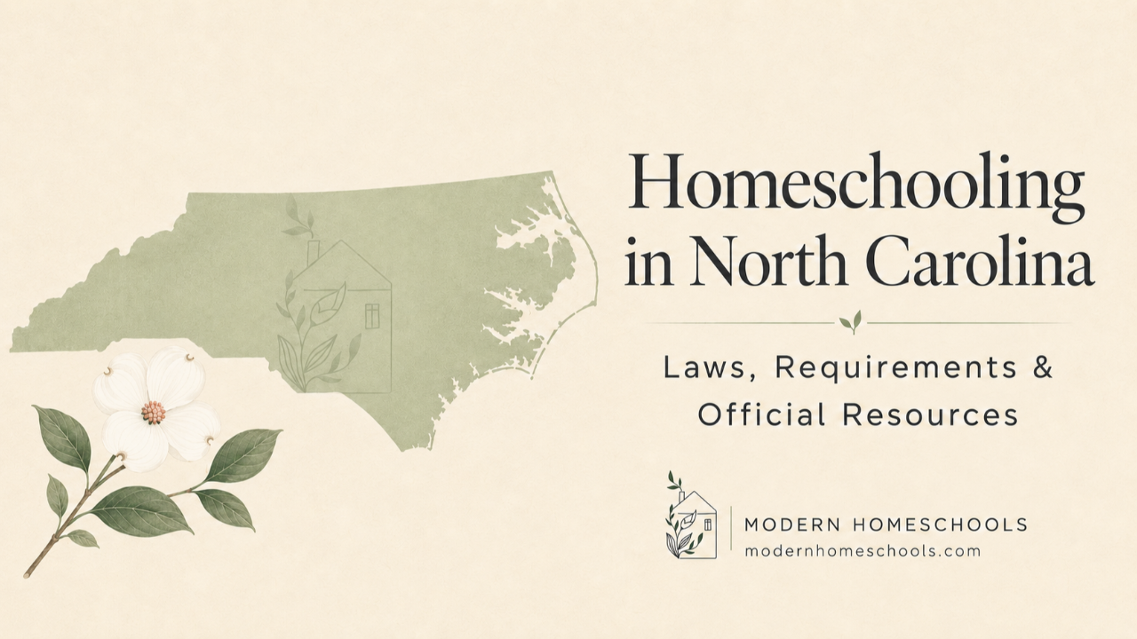 North Carolina homeschool laws and requirements guide from Modern Homeschools