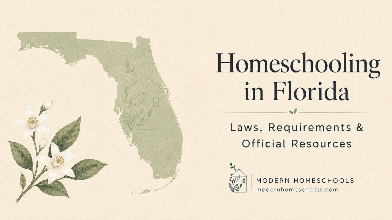 Florida homeschool laws and requirements guide from Modern Homeschools