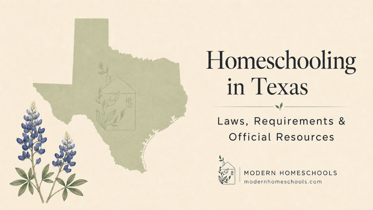 Texas homeschool laws and requirements guide from Modern Homeschools