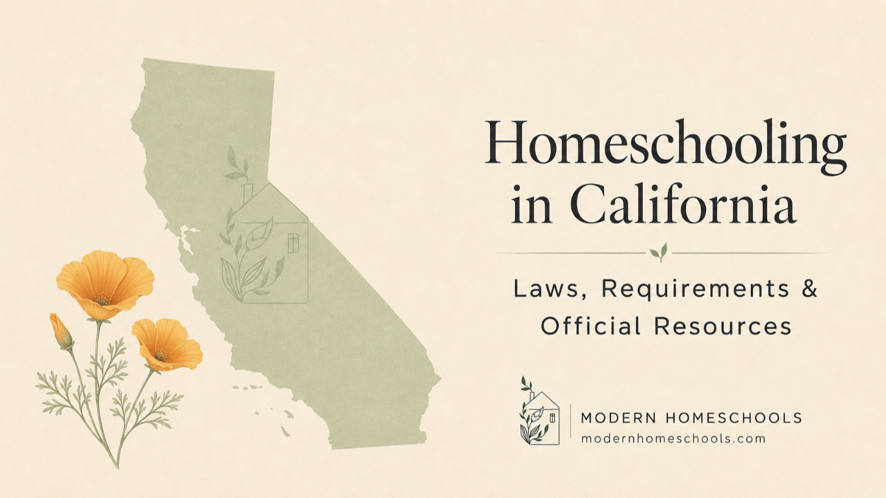 California homeschool laws and requirements guide from Modern Homeschools