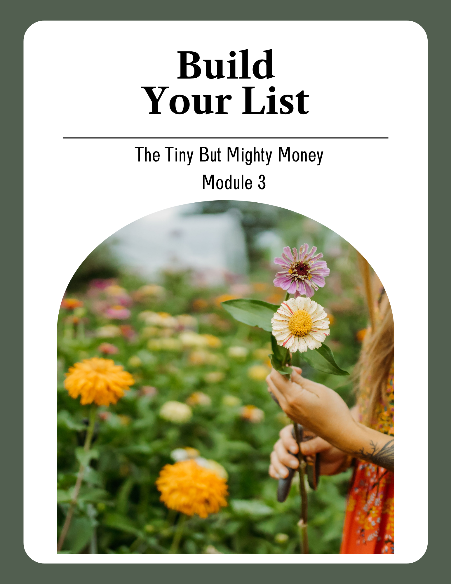 Build Your List guide cover