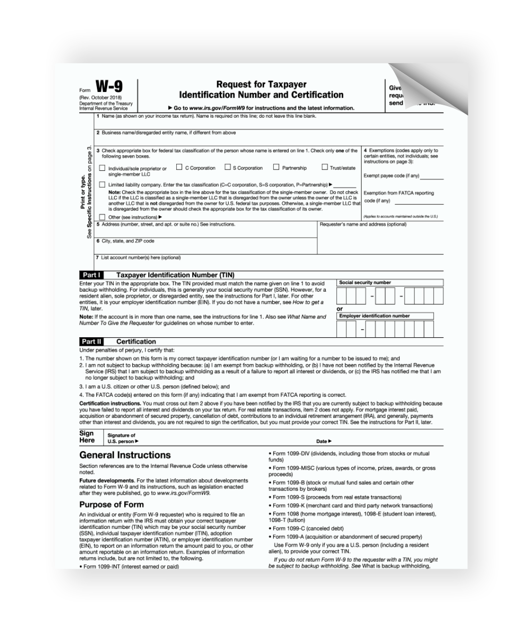 IRS W-4 Form