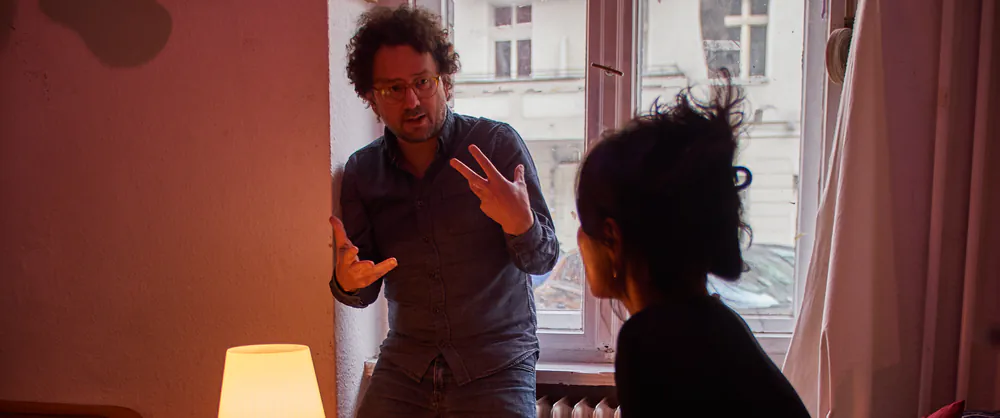 Still from a scene written for an actor