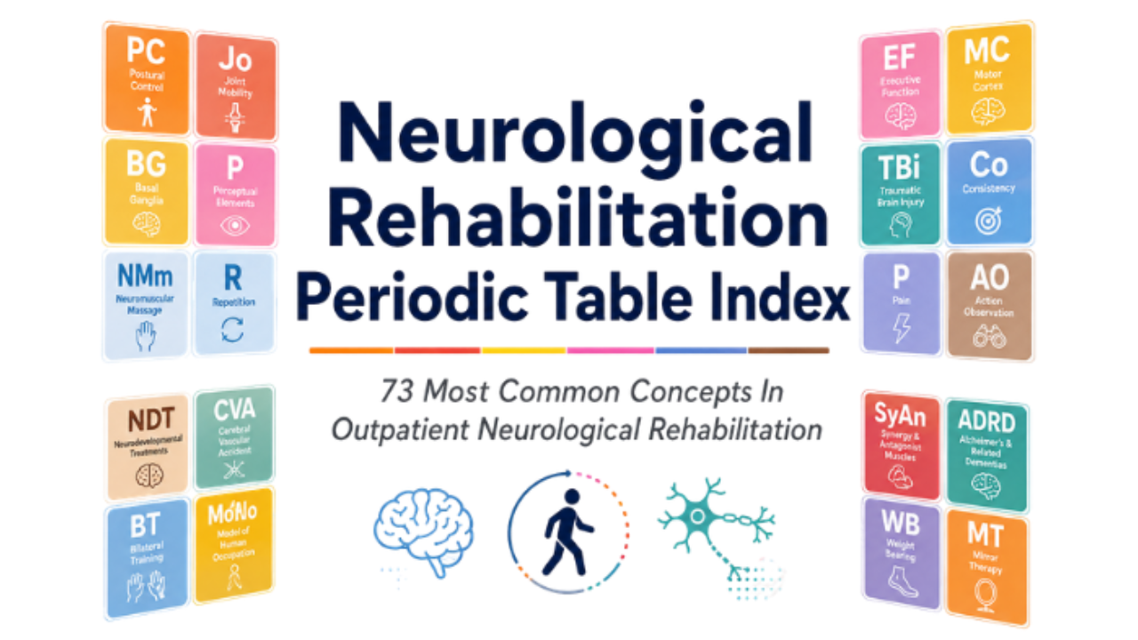 73 Most Common Concepts In Outpatient Neurological Rehabilitation