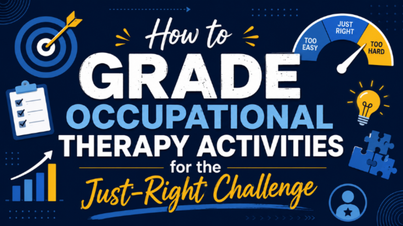 How to Grade Occupational Therapy Activities for the Just-Right Challenge 