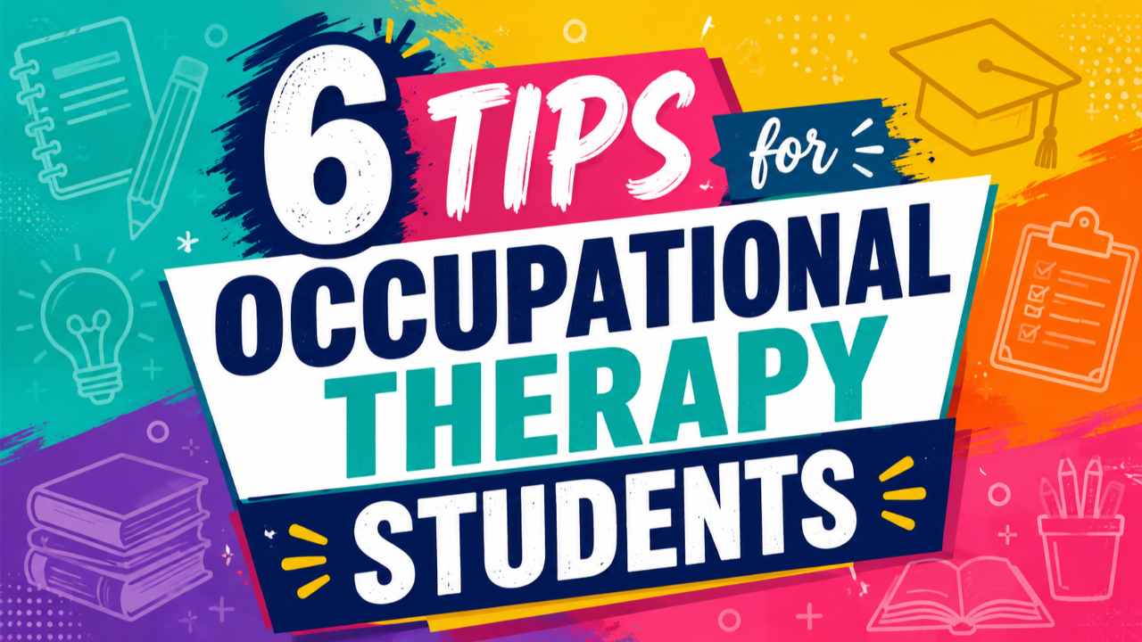 College Student studying for occupational therapy. 