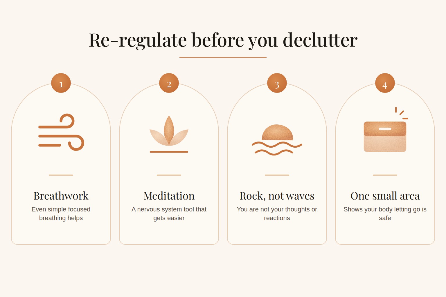 Re-regulate before you declutter