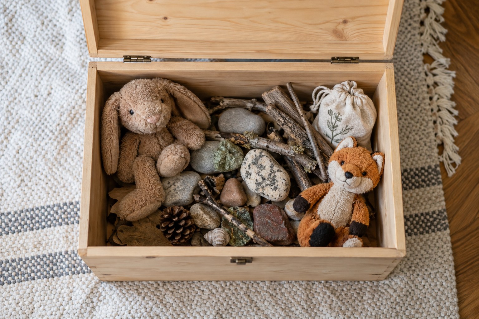 A single toy box that holds one child's collection